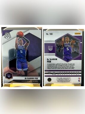 De’Aaron Fox 2020-21 Panini Mosaic NBA Trading Card #168 KINGS